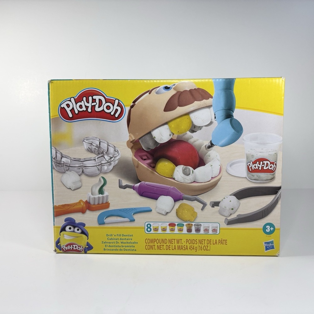 Play-Doh Doctor Drill N Fill Dentist Set Complete Hasbro Kids Toy
